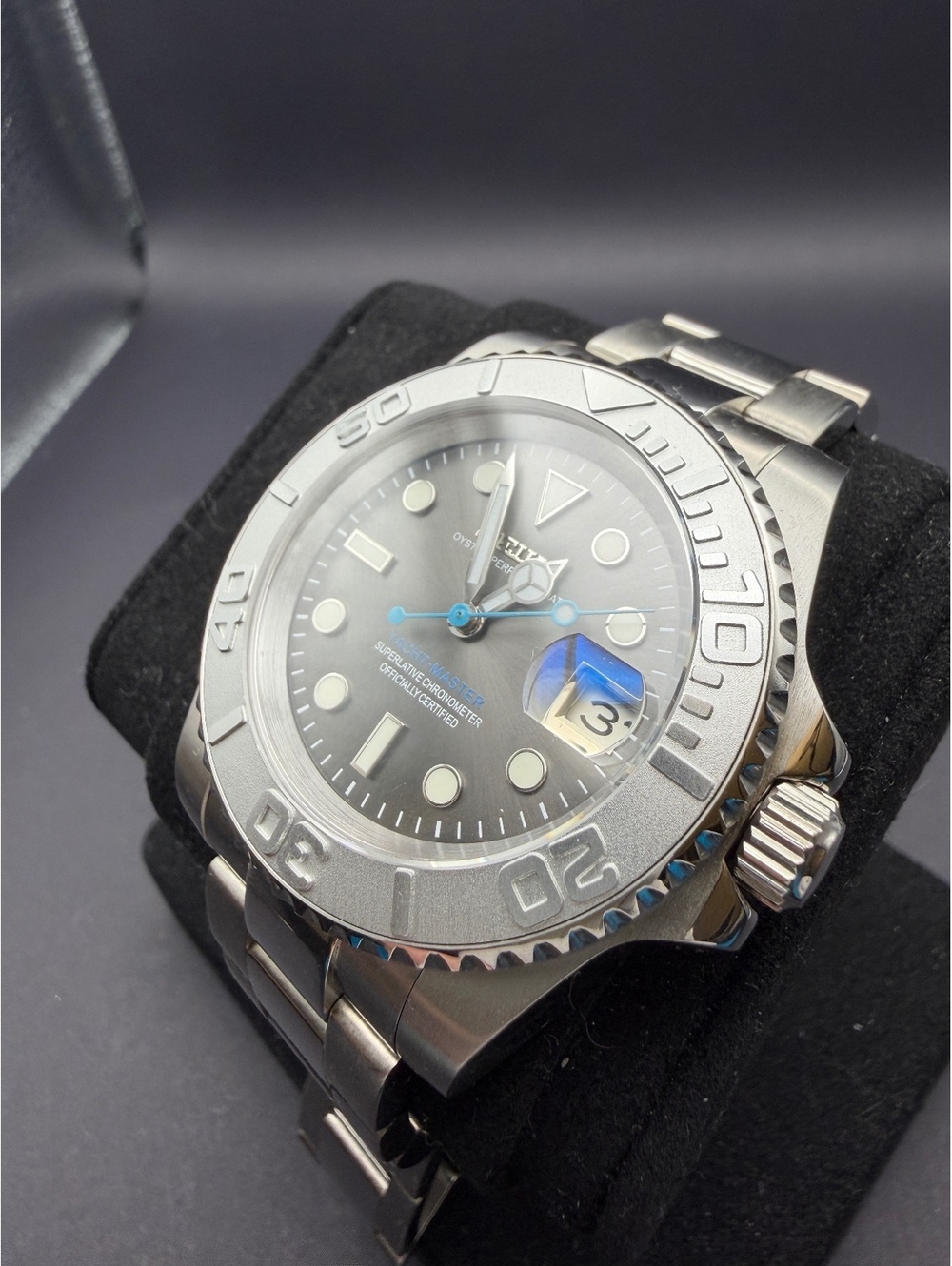 Custom Gray Yacht Master Watch Mod